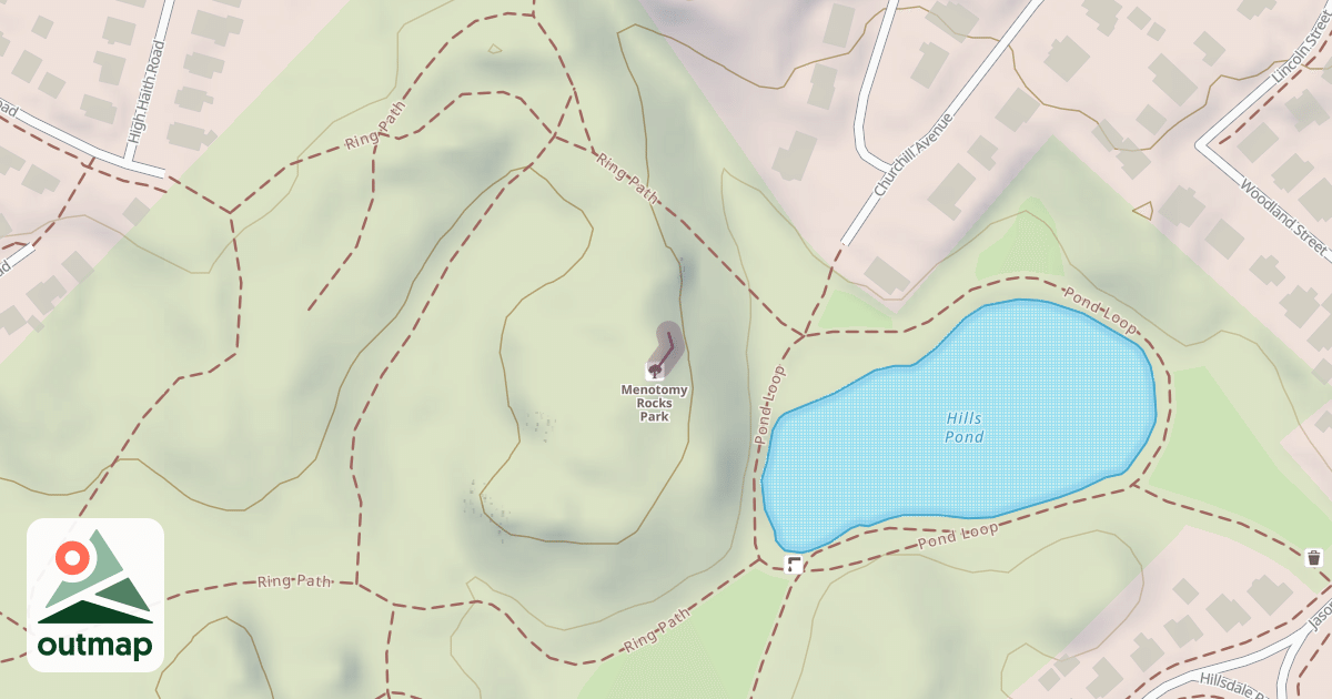 Map of Climbing Crag