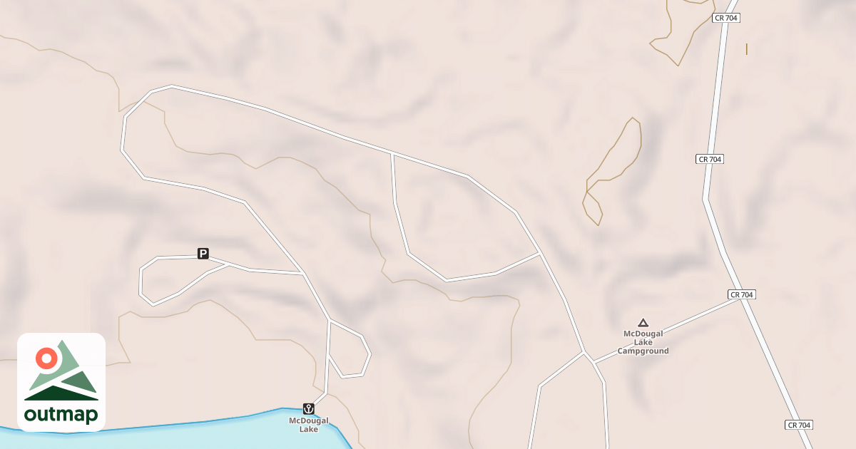 Map of MCDOUGAL LAKE CAMPGROUND