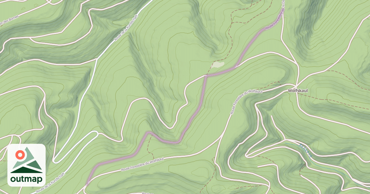 Map of Route Forestière de la Dachshalde