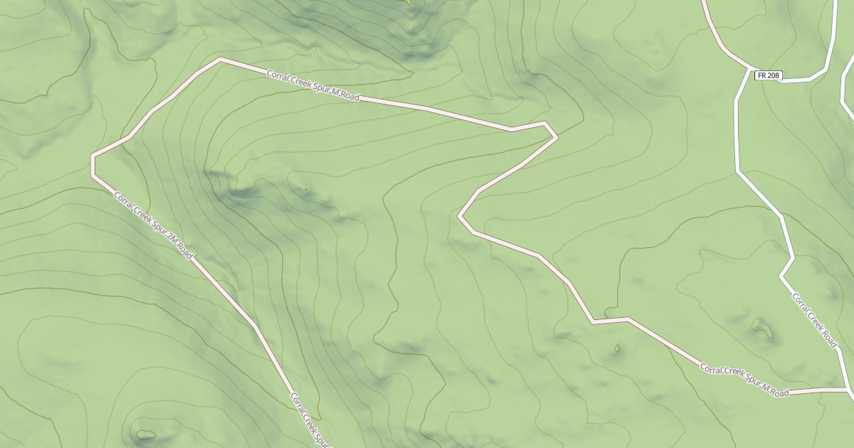 Map preview of CORRAL CREEK SPUR M
