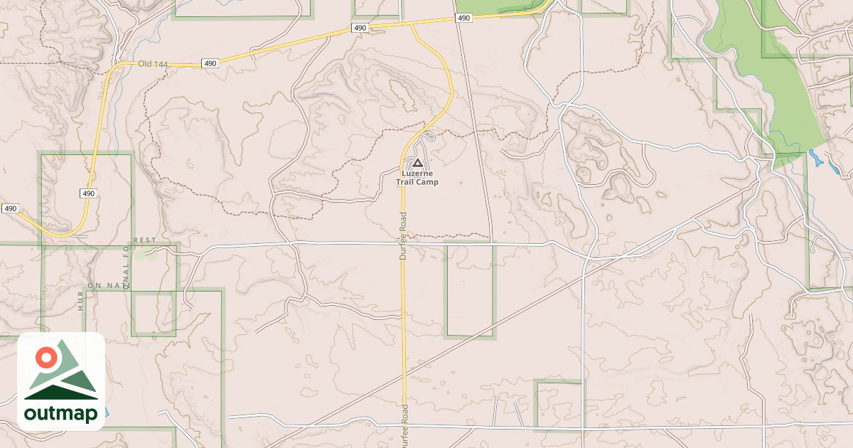 Map of DURFEE