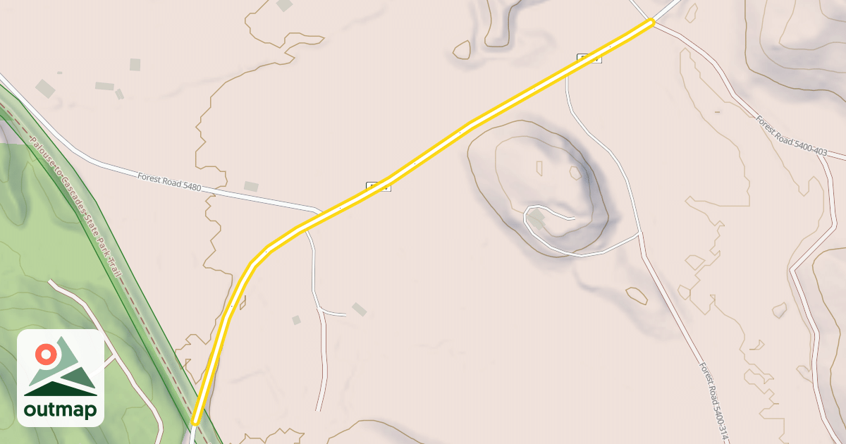 Map of Forest Road 54