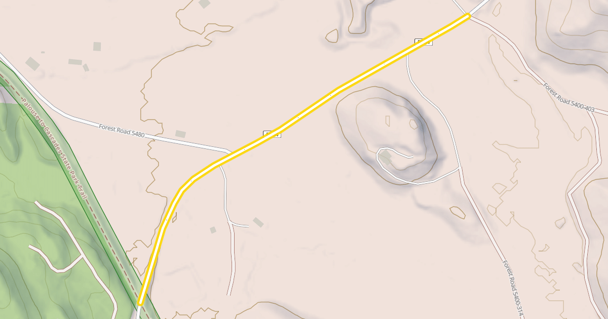 Map preview of Forest Road 54