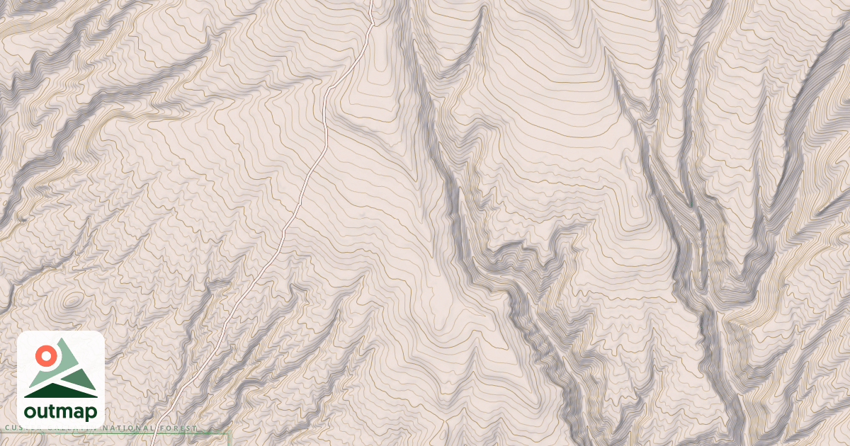 Map of BEAR CANYON RIDGE
