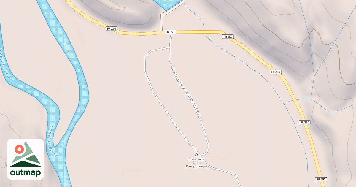 Map of SPECTACLE LAKE CG
