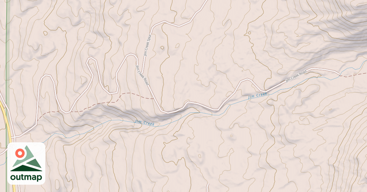 Map of JIM CREEK