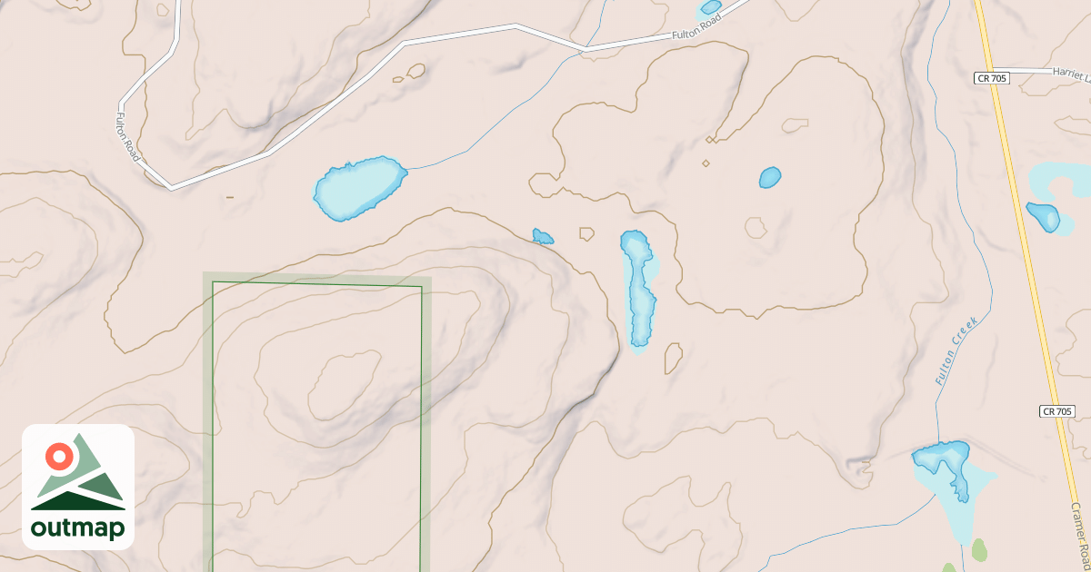 Map of HARRIET LAKE SPUR JA