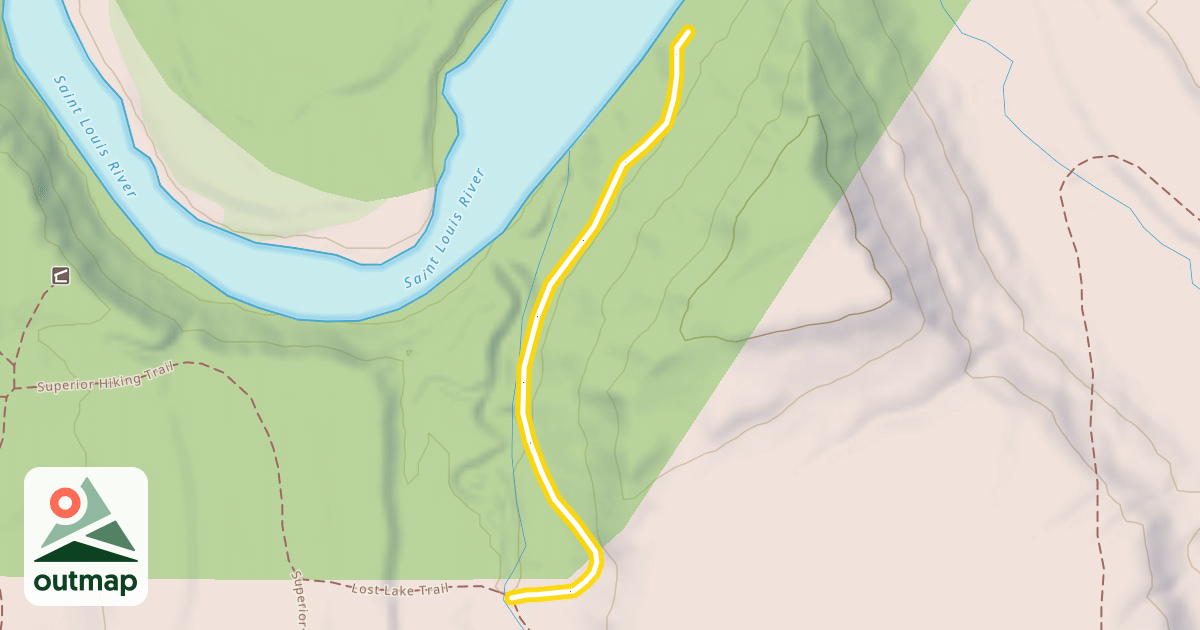 Map of Ash Ridge Campsite Trail