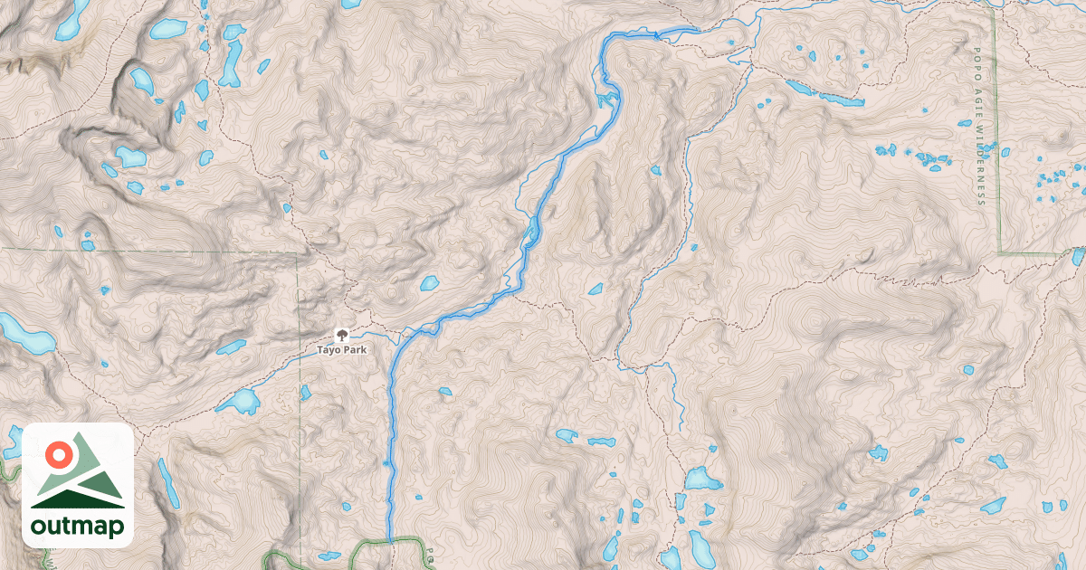 Map of Middle Fork Trail