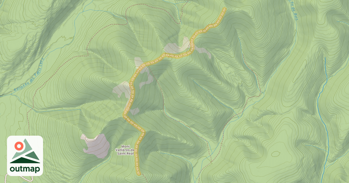 Map of Sentier de la crête VSR