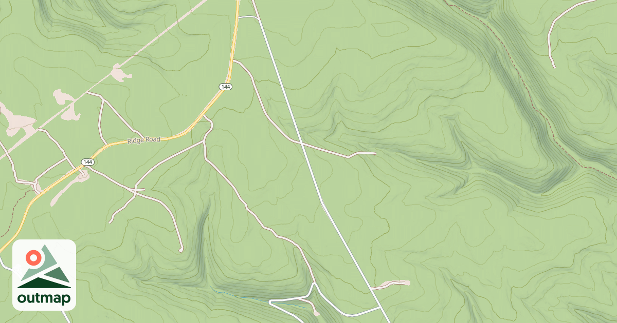 Map of Panther Snowmobile Trails