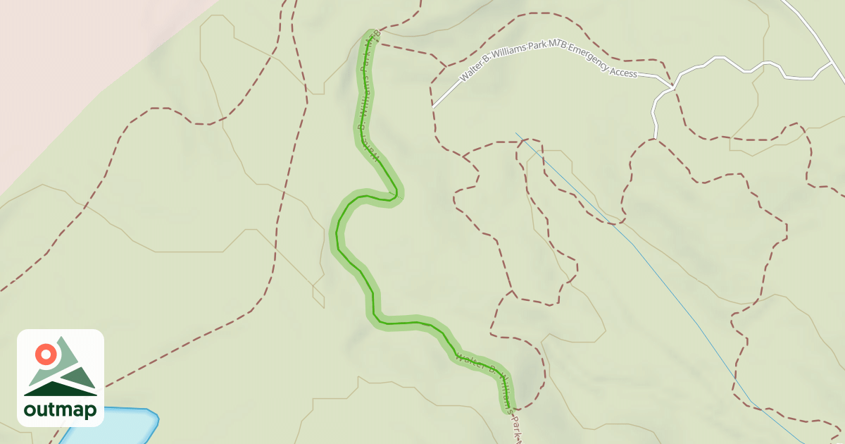 Map of Walter B. Williams Park MTB