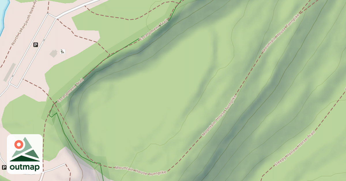 Map of Mountain House Turnpike