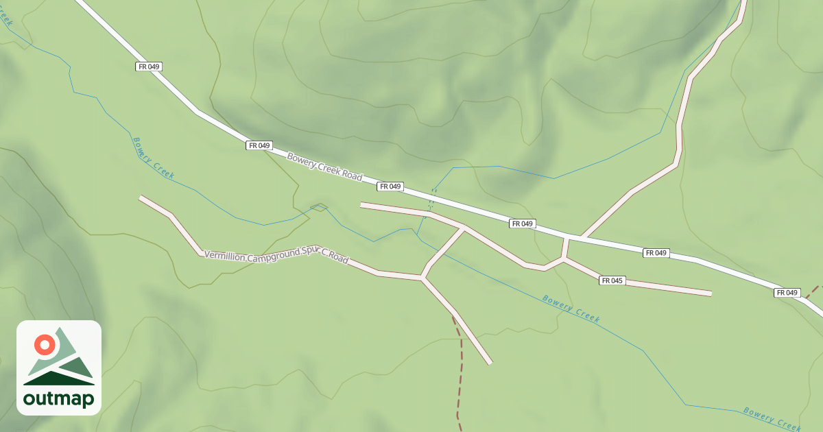 Map of VERMILLION CG SPUR B