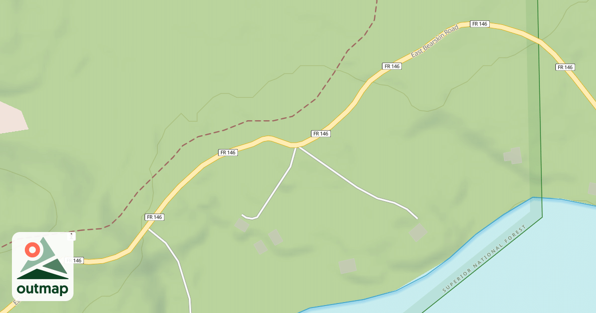 Map of EAST BEARSKIN