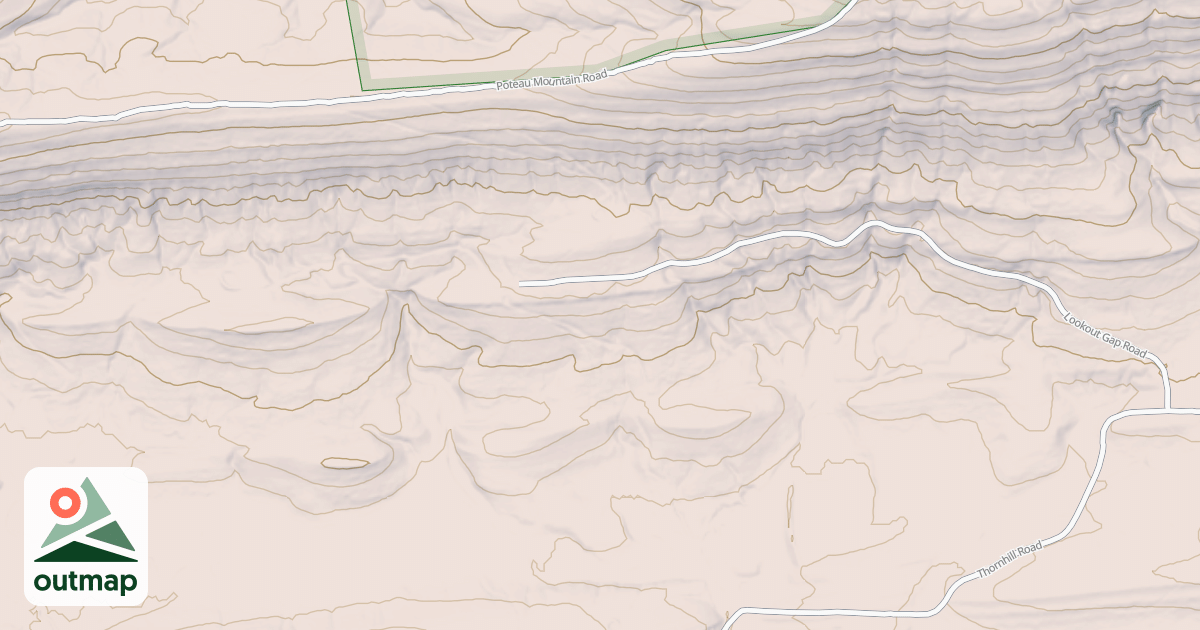 Map of SOUTH GAP