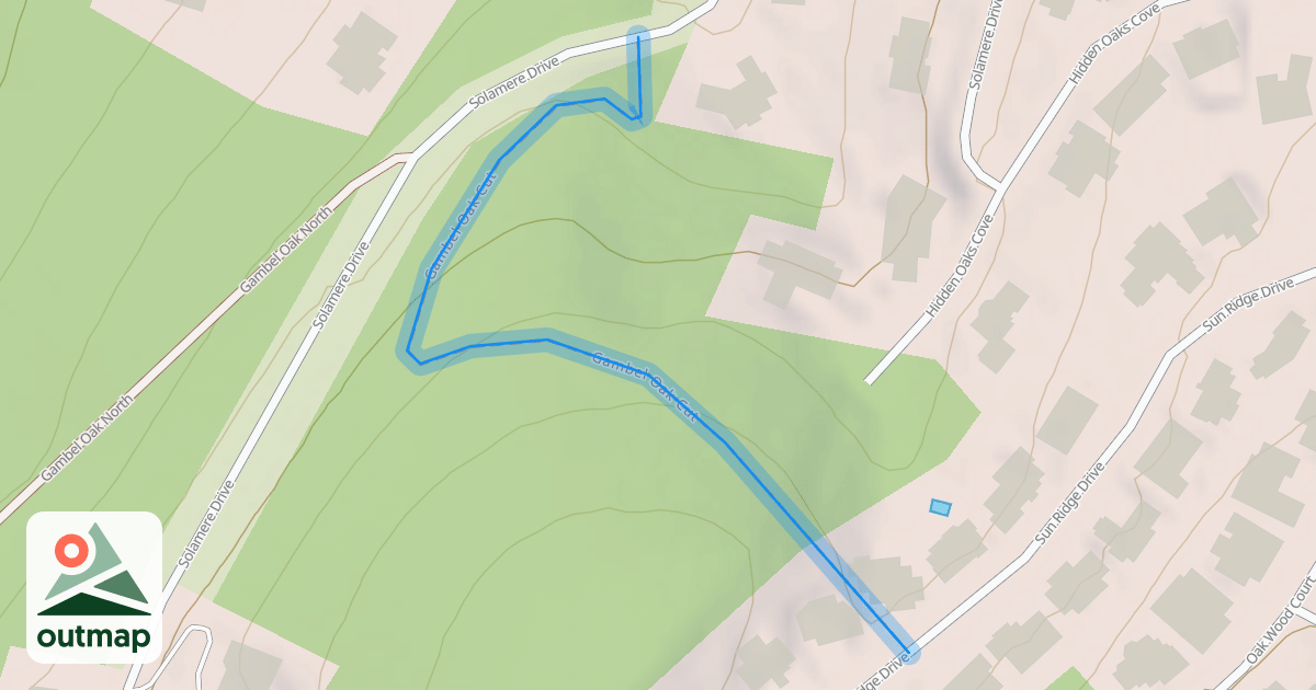 Map of Gambel Oak Cut