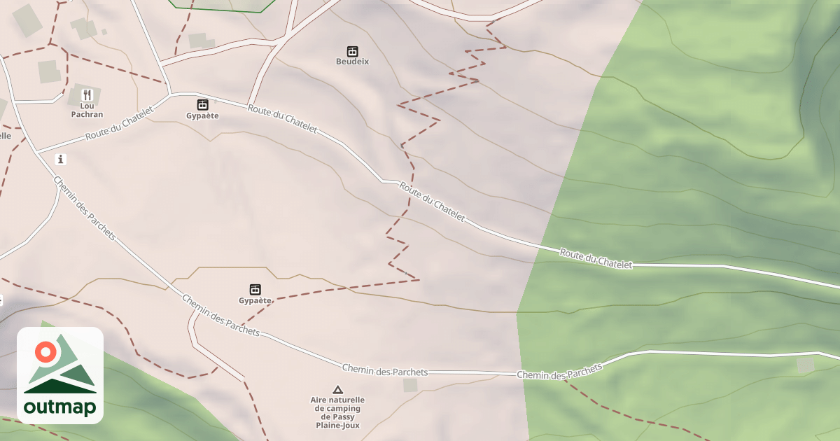 Map of Espace nouvelles Glisses