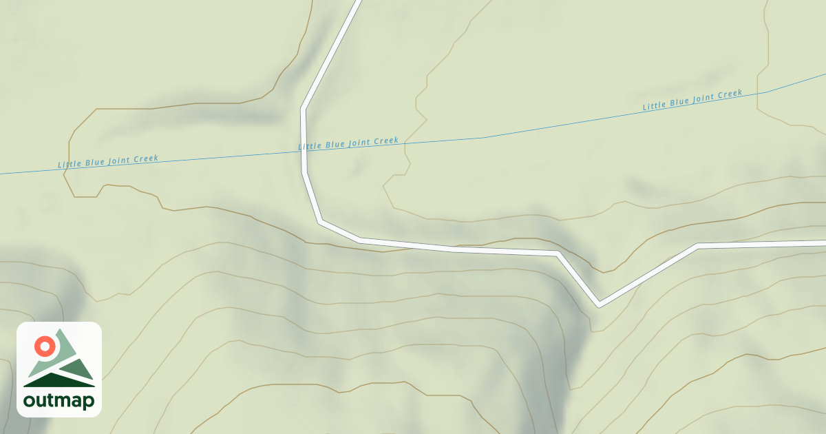Map of (FDR) LIT. BLUE JOINT-COAL CR.