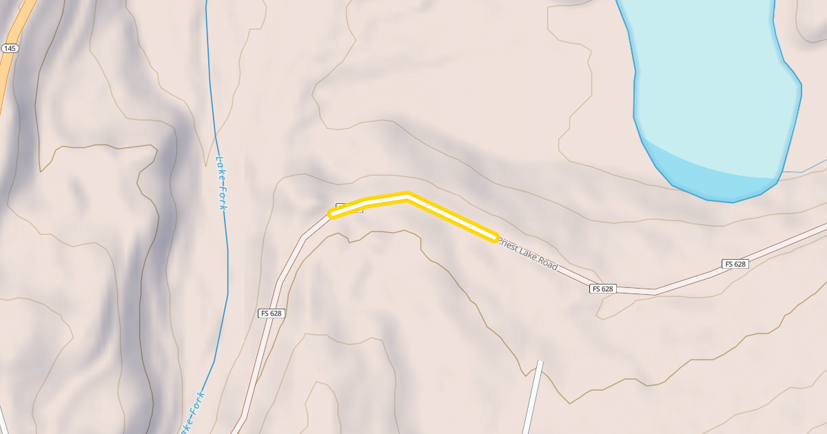 Map preview of Priest Lake Road