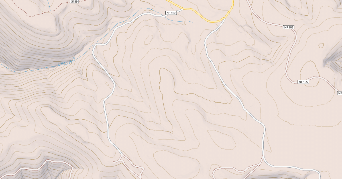 Map preview of USFS Motor Vehicle Use Map Roads {3C4BDB8F-938E-4A16-9FD8-7D7A408DE0DE}