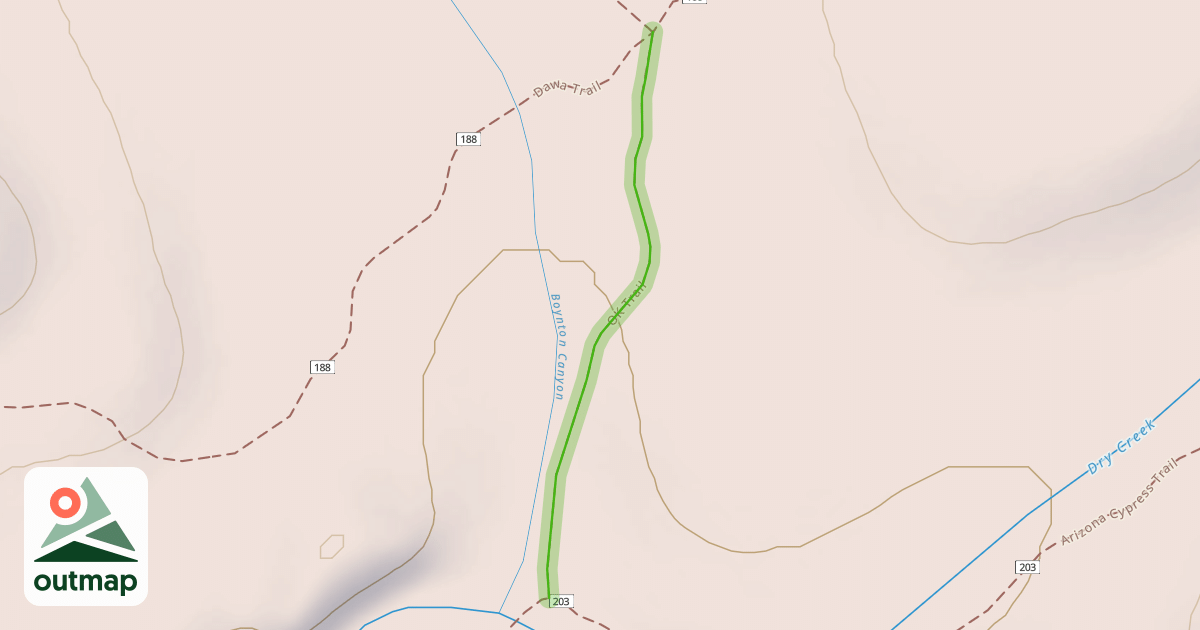 Map of OK Trail