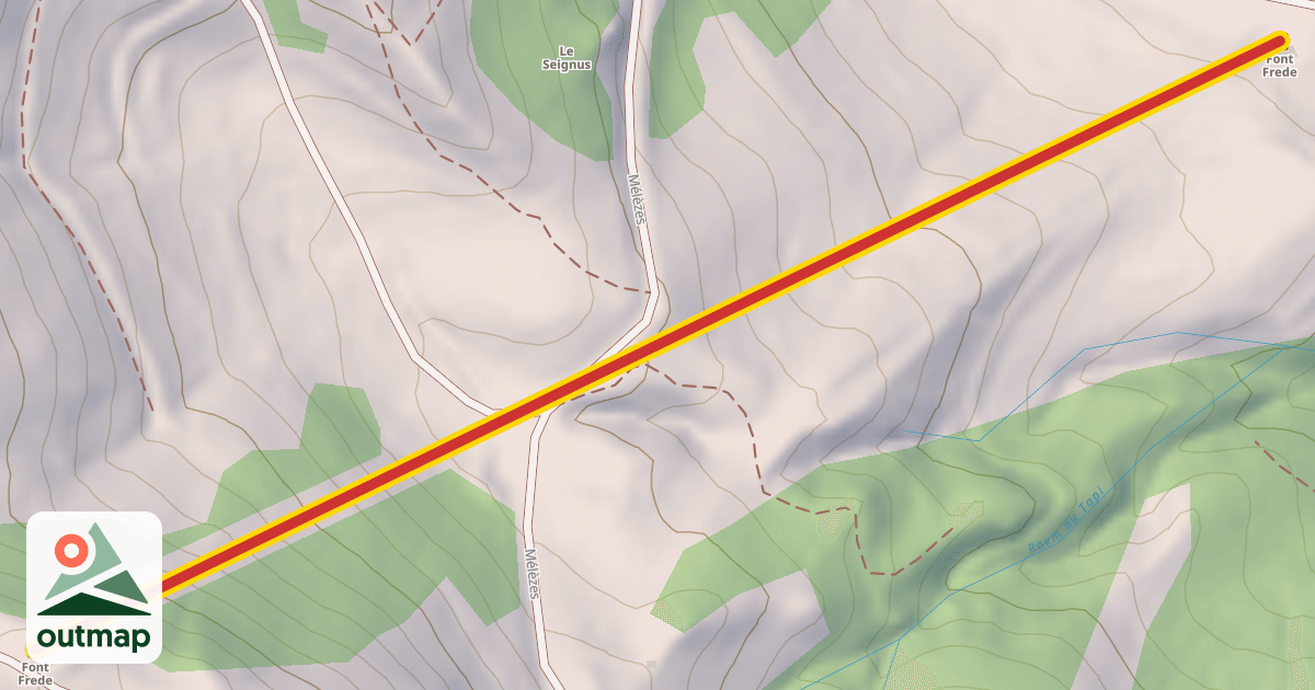 Map of Font Frede