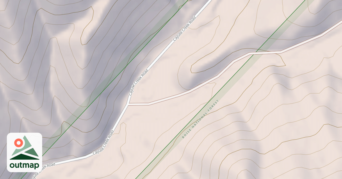 Map of LITTLE CAYUSE CREEK
