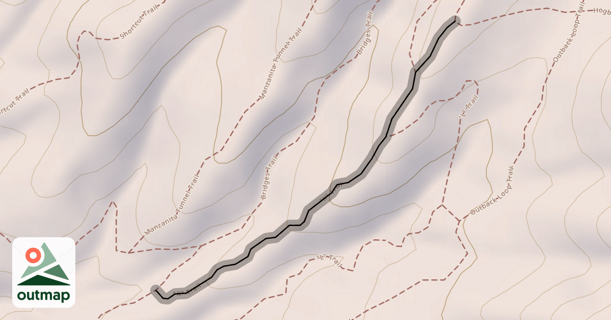 Map of "K" Trail