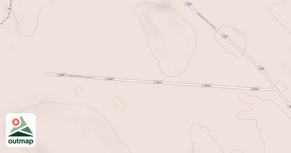 Map of MASTERMICH SPUR A