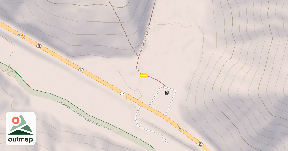 Map of Coal Creek Trail