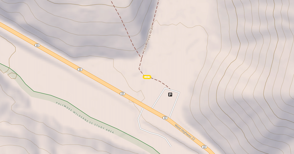 Map preview of Coal Creek Trail