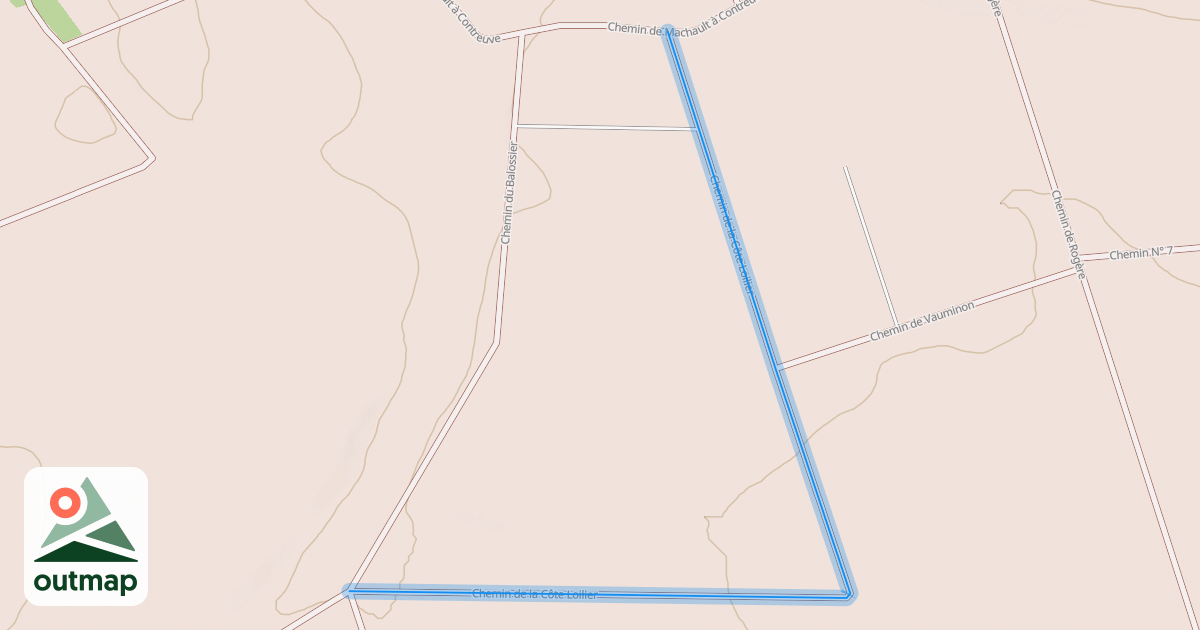 Map of Chemin de la Côte Loilier