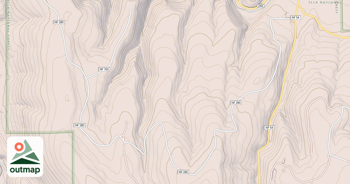 Map of USFS Motor Vehicle Use Map Roads {7066E805-5B8E-4520-9099-133AA0E9407A}