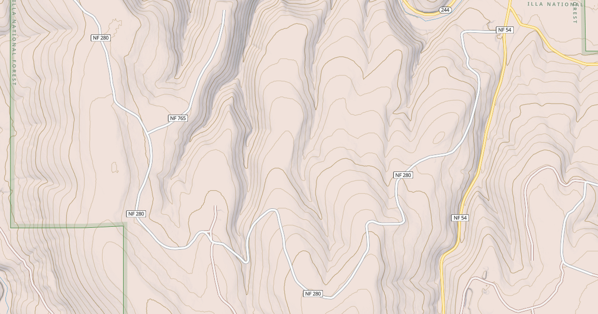 Map preview of USFS Motor Vehicle Use Map Roads {7066E805-5B8E-4520-9099-133AA0E9407A}