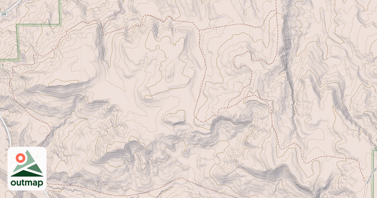 Map of USFS Motor Vehicle Use Map Trails 8196