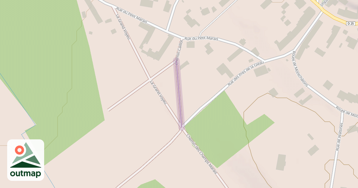 Map of Chemin Caillot