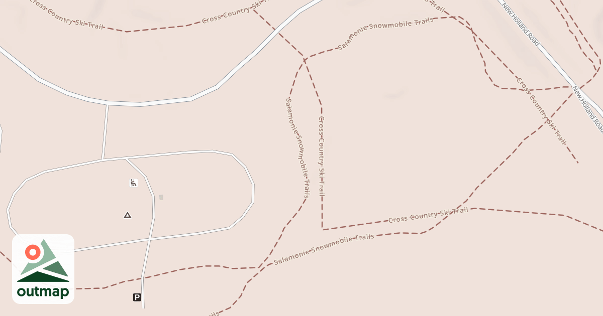Map of Salamonie Snowmobile Trail