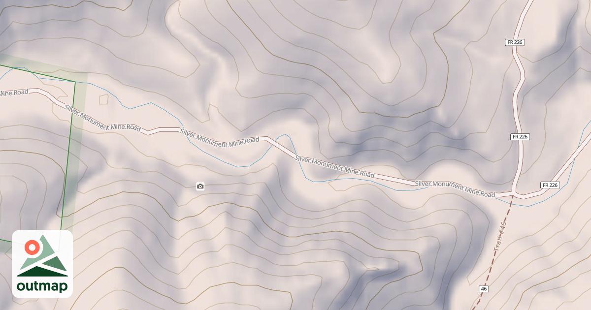 Map of SILVER MONUMENT MINE