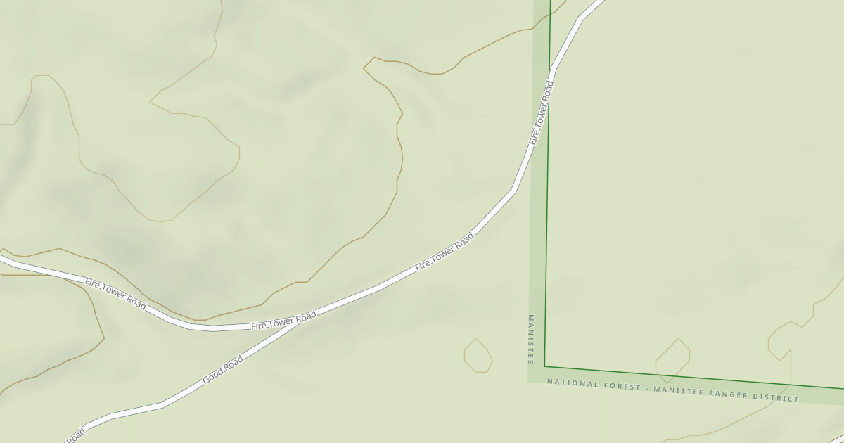 Map preview of UDELL FIRETOWER INTERP SITE