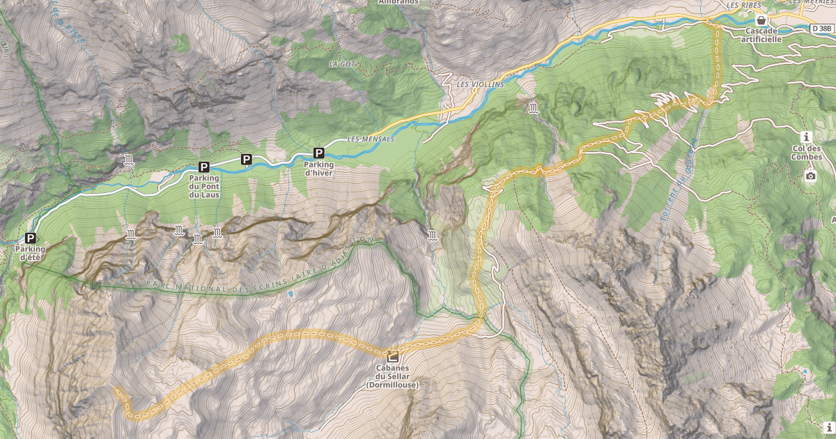 Map preview of Le Piquet — Freissinières