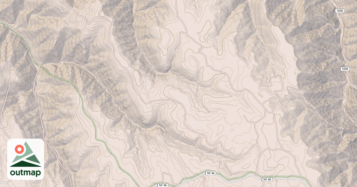 Map of 4600595 TEEPEE BUTTE