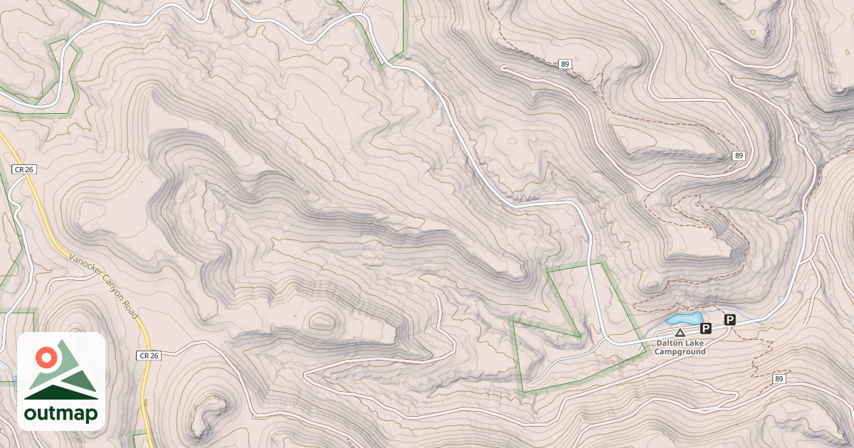 Map of DALTON LAKE BR 1A