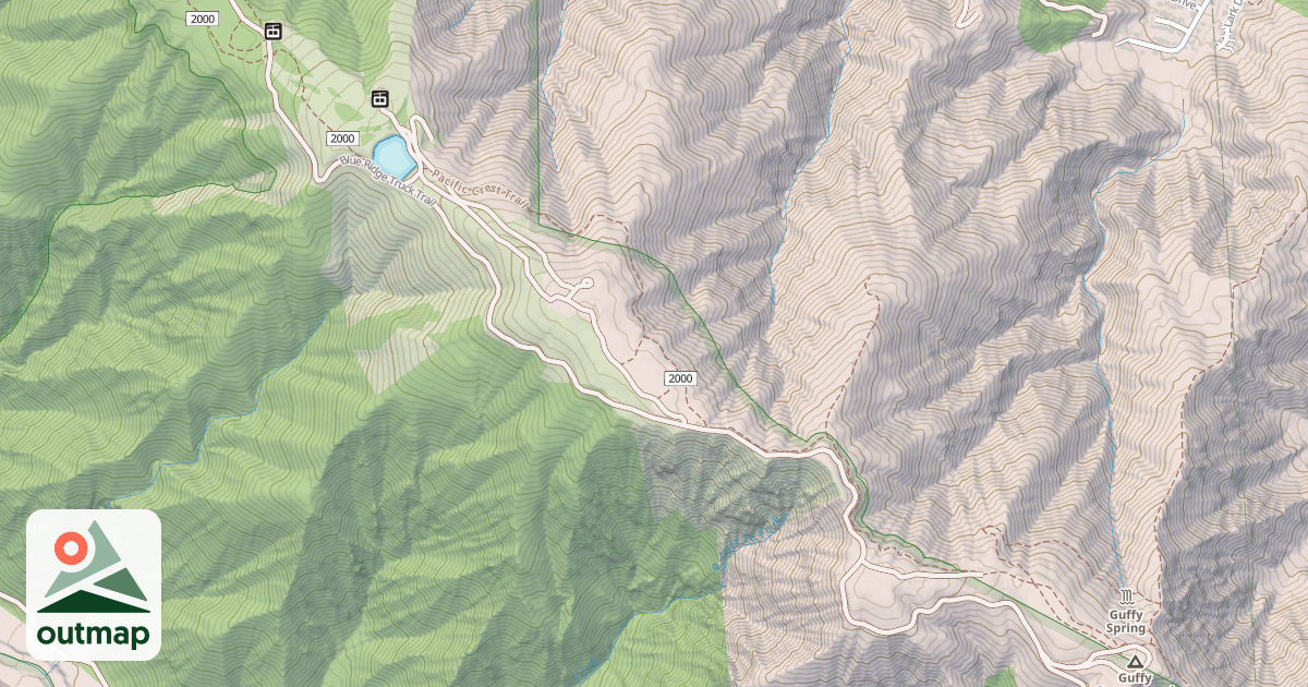 Map of E. BLUE RIDGE/WRIGHT MT