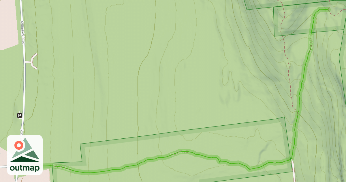 Map of West Trail