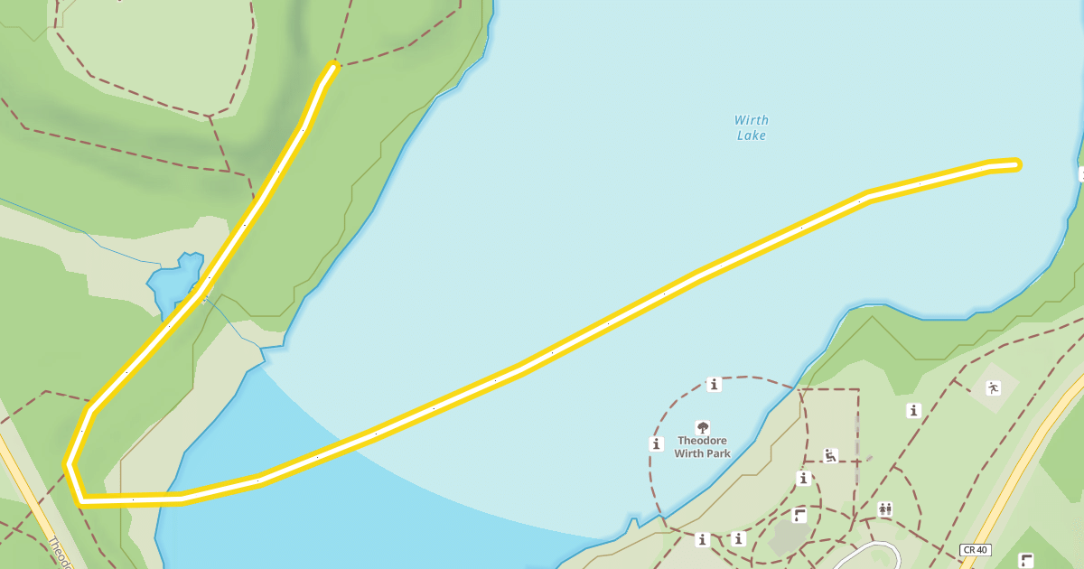 Map preview of Wirth Lake Trail