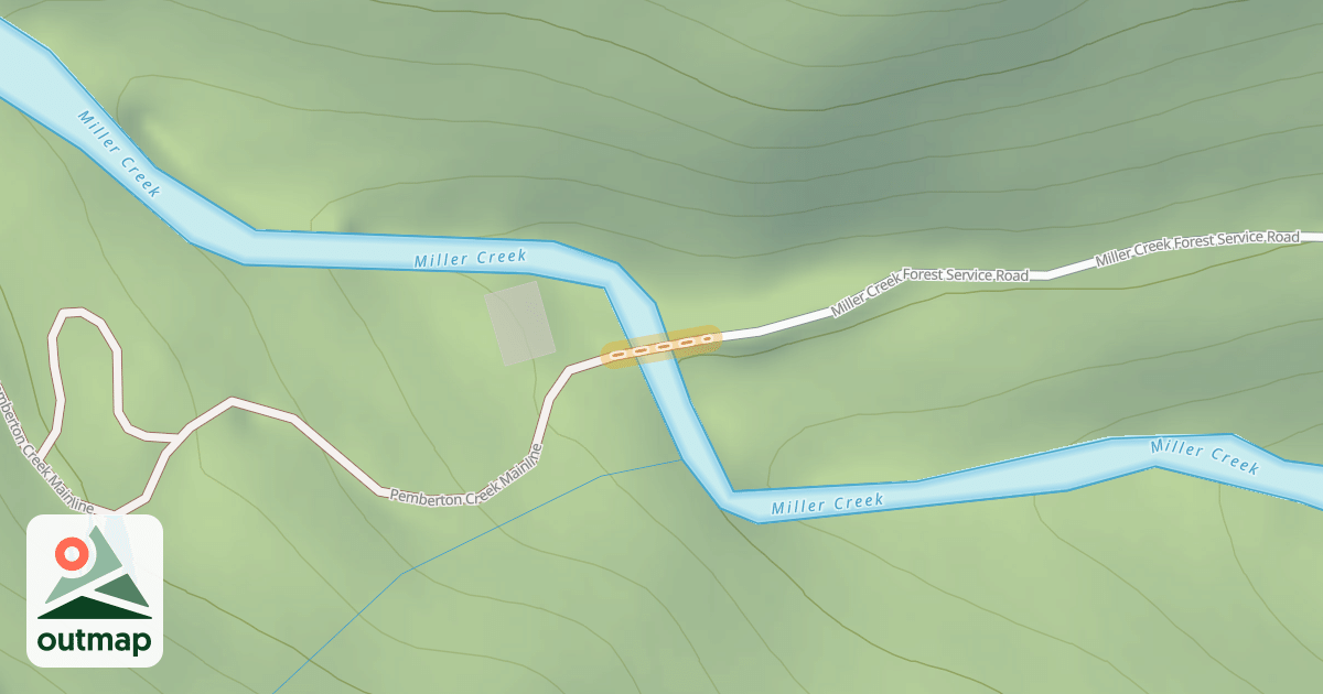Map of Pemberton Creek Mainline
