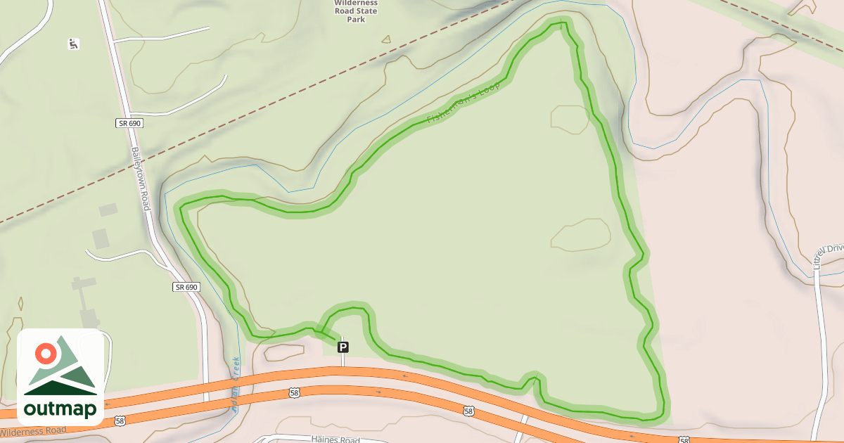 Map of Fisherman's Loop