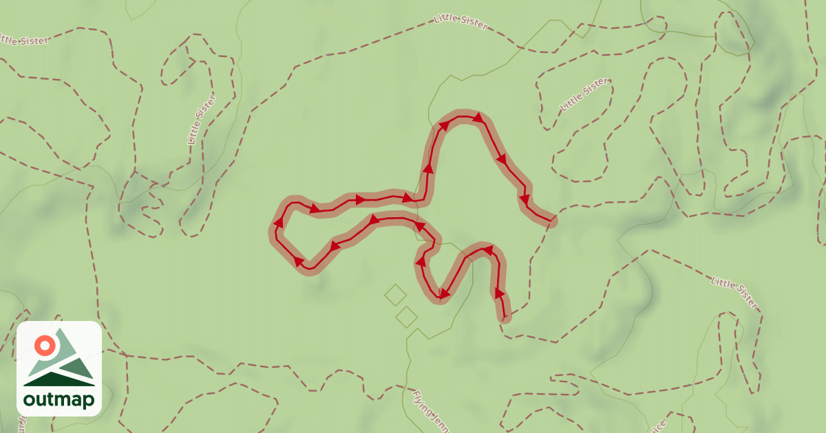 Map of Little Sister Extra Credit in Washington