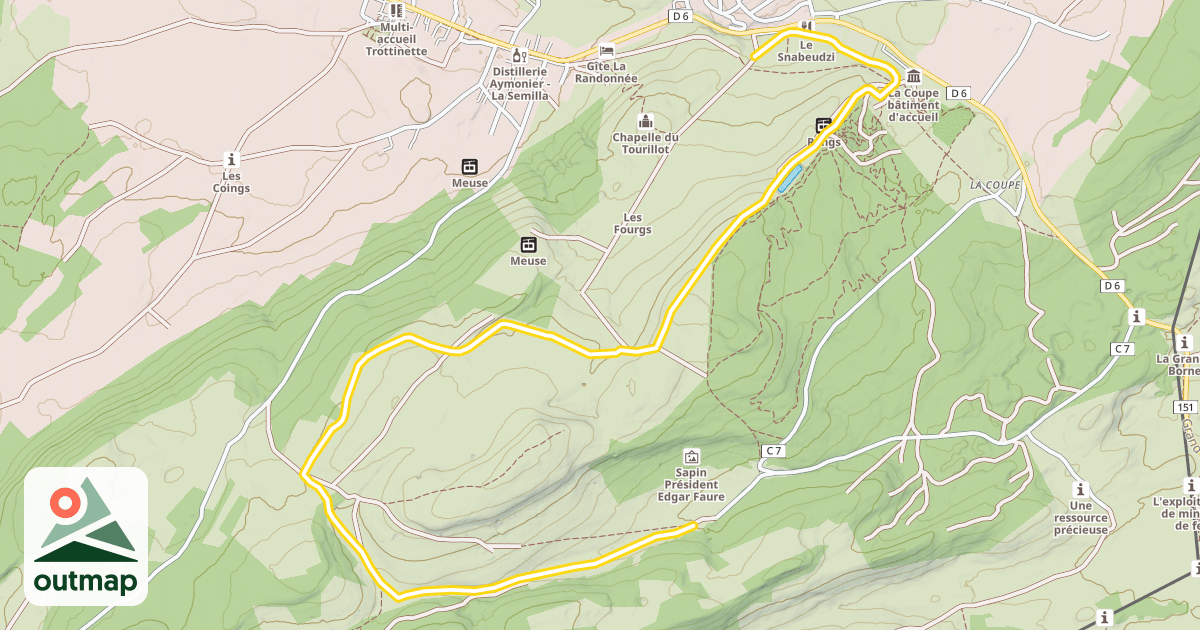 Map of Le Vourbey